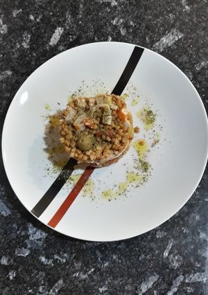 Una foto de Ensalada de lentejas con atún