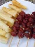 Yuca Frita y Chorizo Asado