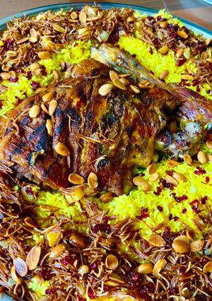 صورة لوصفة فخذ الخروف المشوي