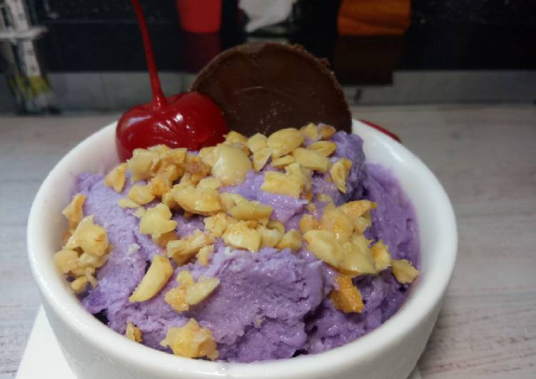 Resep Ice cream ubi ungu yang Lezat Sekali