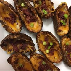 A picture of Air fried potato skins.
