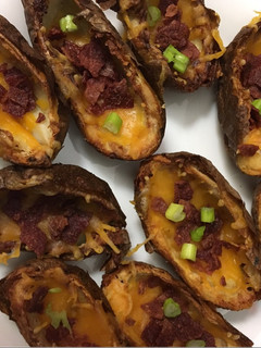 A picture of Air fried potato skins.