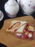 Boiled egg sandwich