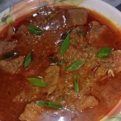 A picture of بھنا گوشت مصالحہ.