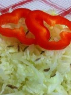 Friss káposztasaláta egyszerűen recept fotója