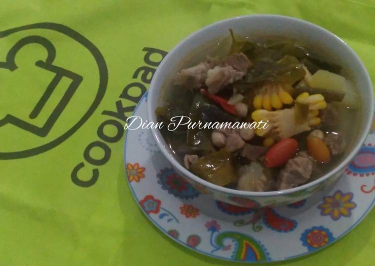 Sayur Asem Tetelan Daging Bumbu Simpel