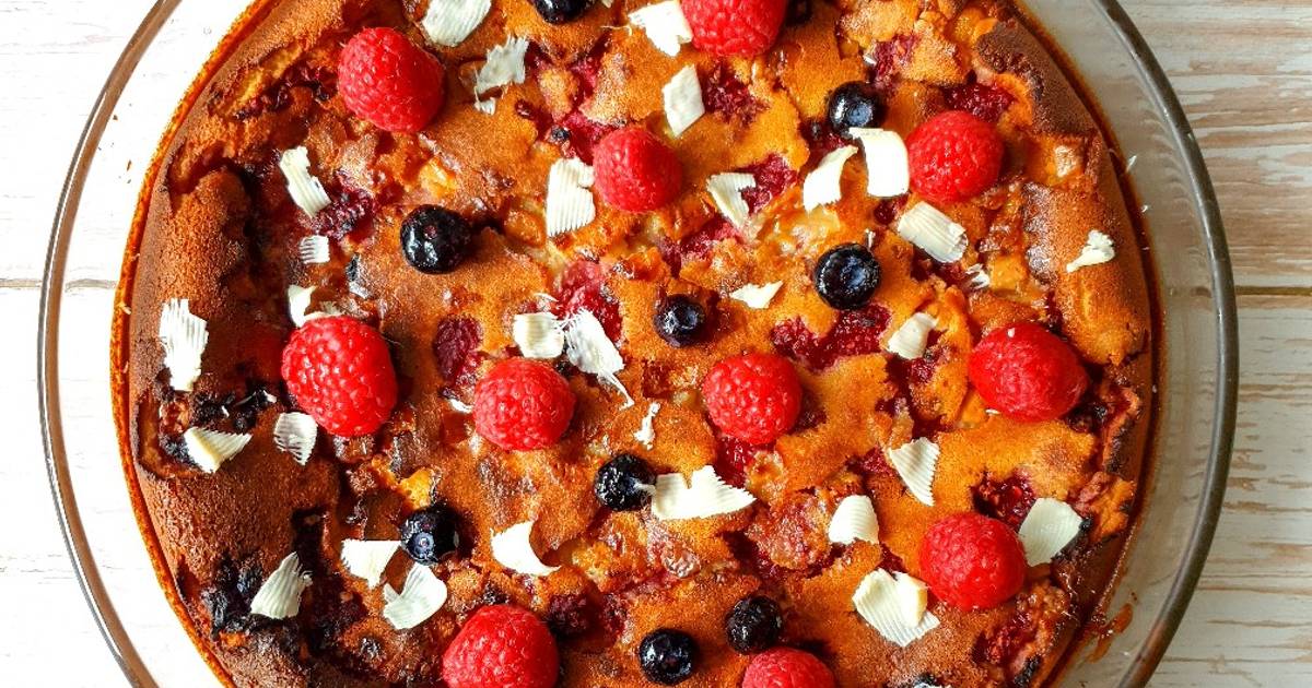 Gateau Magique Framboises Chocolat Blanc De Lespetitsbonheursdesoso Cookpad Gateau Magique Framboises Chocolat Blanc De Lespetitsbonheursdesoso Cookpad