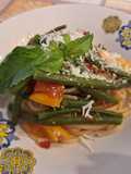 Spaghetti con Fagiolini e Cacioricotta