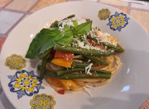 Foto di Spaghetti con Fagiolini e Cacioricotta