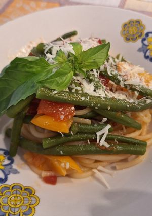 Foto di Spaghetti con Fagiolini e Cacioricotta