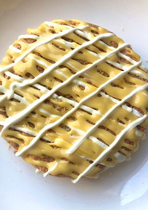 Hình của món Bánh bông lan sốt kem trứng keto (sốt trứng chưa đạt).