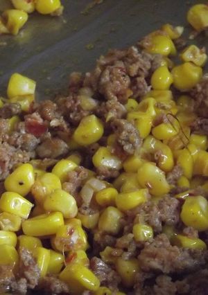 Una foto de Picadillo con elote amarillo  ranchero  las Correa de Jalisco México