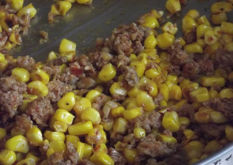 Picadillo con elote amarillo  ranchero  las Correa de Jalisco México