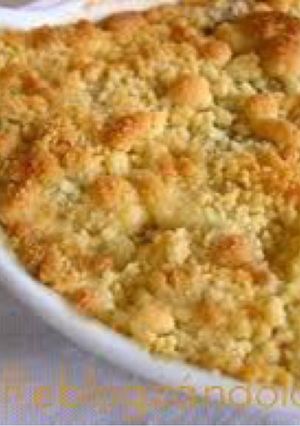 Una foto de Crumble de manzana verde