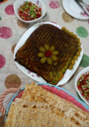 عکسی از دستور کوکو سبزی😋