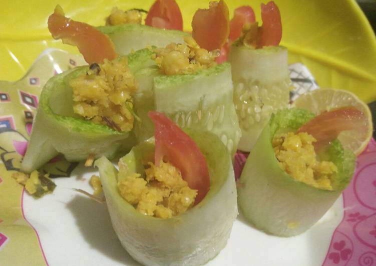 Easy Way to Prepare Perfect Cucumber salad roll