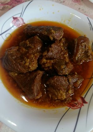 عکسی از دستور خوراک گوشت