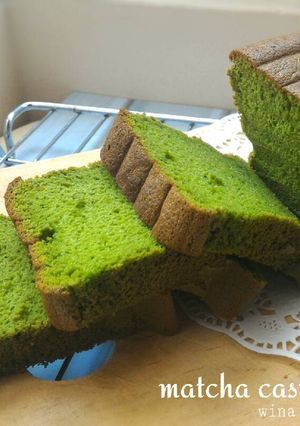 Foto resep Matcha Castella cake
