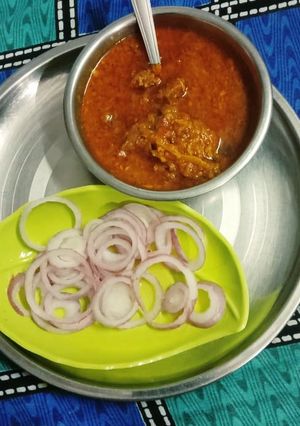 A picture of MUTTON Punjabi dhaba style.