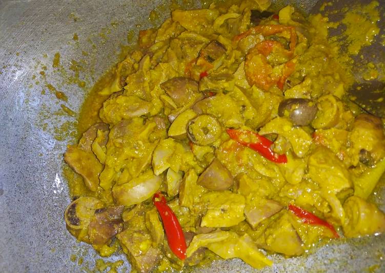 Resep Hati Ampela Masak Kuning, Lezat Sekali