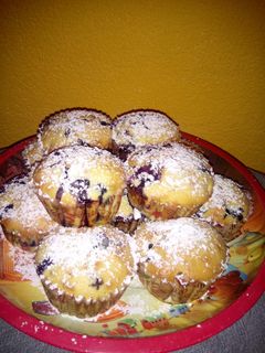 Áfonyás muffin recept fotója