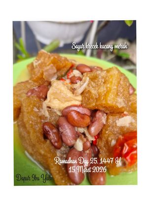 Foto resep Sayur krecek kacang merah 🫘
