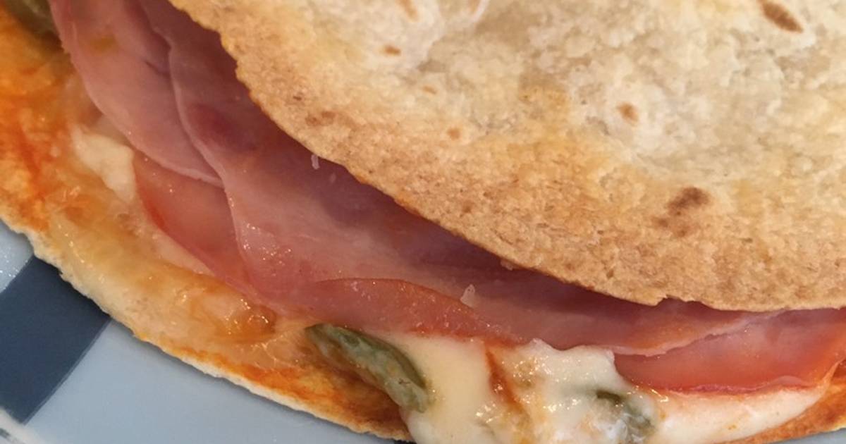 Quesadilla de jamón y queso picante Receta de tania Cookpad