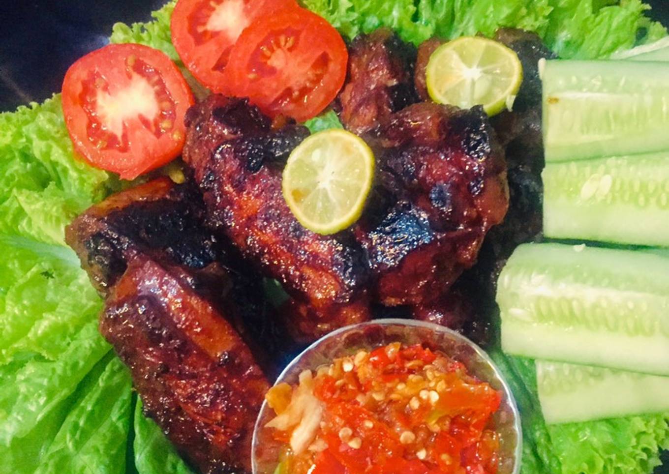 Ayam bakar kecap (teplon)