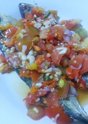 Foto resep Kembung Bakar Sambal Matah