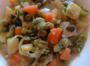 Foto di Minestrone con scarti di cavolfiore