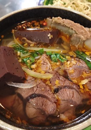 Hình của món Bún bò Huế.