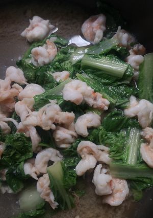 รูปของ ผัดกาดขาวผัดกุ้ง​ by.รถเมล์เ​ด็กหอ​