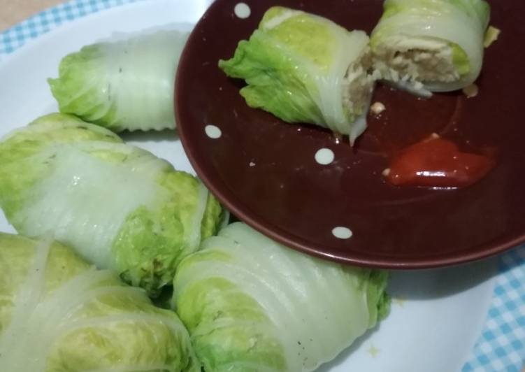 Bumbu Sawi roll isi (tempe kentang telur wortel) | Cara Masak Sawi roll isi (tempe kentang telur wortel) Yang Enak Dan Mudah