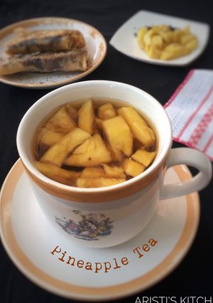 Foto resep Teh Hangat Nanas (pineapple tea)