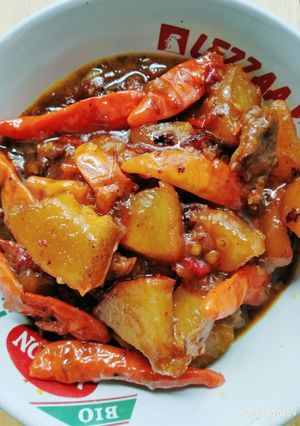 Foto resep Oseng Mercon Kulit Sapi (Krecek)