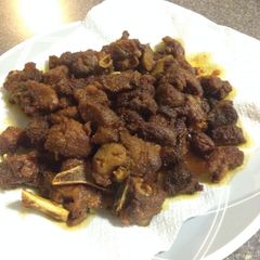 A picture of Mutton fry.