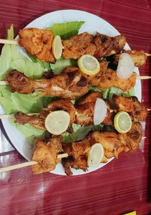 A picture of Tandoori chicken tikka.