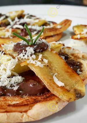Foto resep Roti Pisang Bakar Coklat Keju