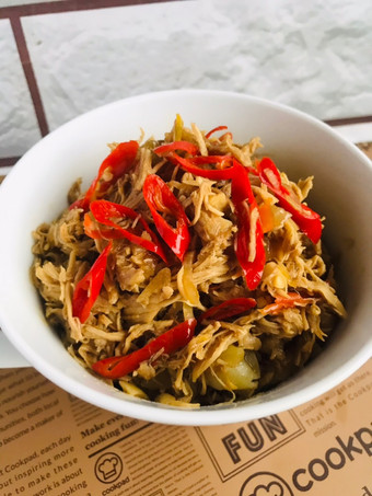 Resep Ayam suwir pedas manis yang Enak Banget