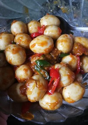 Foto resep Telur puyuh asam manis pedas...simple