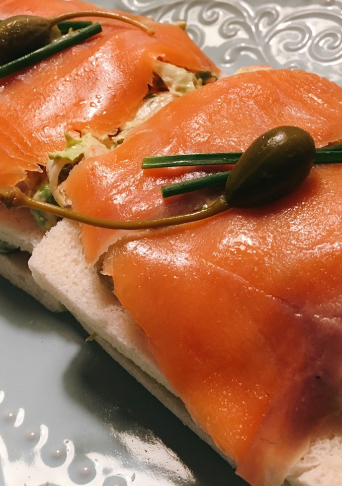 Una foto de Pastel frío de salmón en 5 minutos