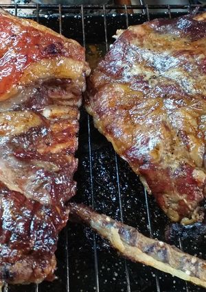 Una foto de Asado de cordero al horno