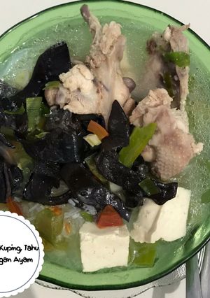 Foto resep Sop Jamur Kuping, Tahu dan Tulangan Ayam
