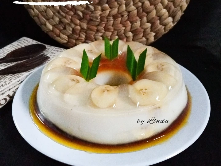 Langkah Gampang Membikin Resep  Puding Kolak Pisang yang Enak Banget, Enak Banget