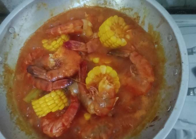 Resep Udang saos padang simpel oleh Ros Tika Wati - Cookpad