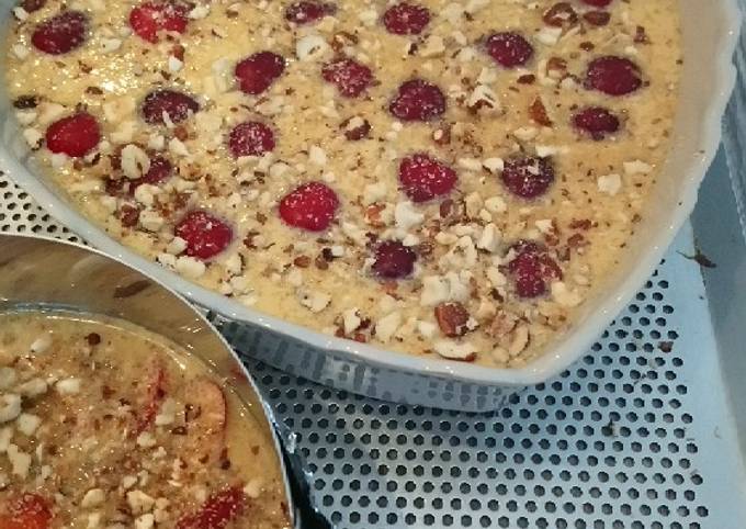 Recipe of Clafoutis aux cerises 🍒 et aux Abricots