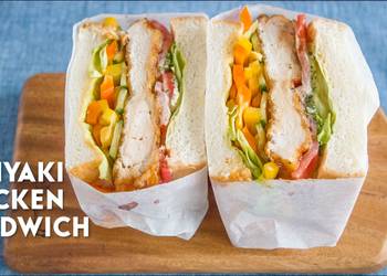 How to Prepare Yummy Teriyaki Chicken and Vegetable Sandwich