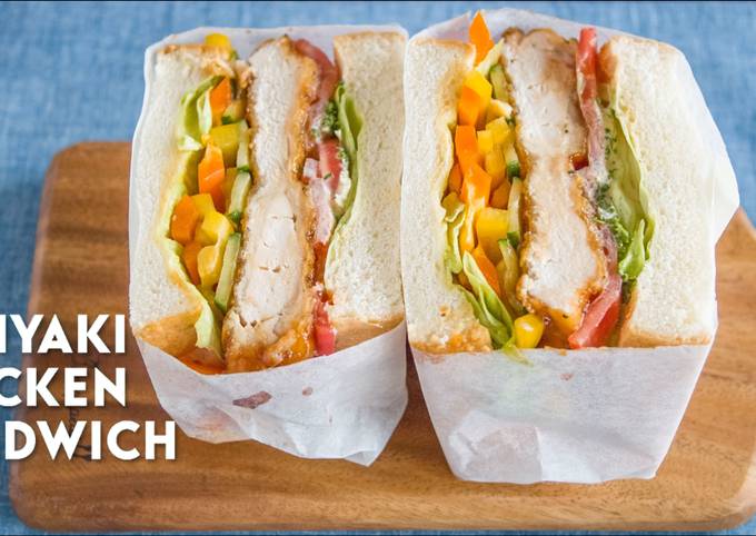 Teriyaki Chicken and Vegetable Sandwich★Recipe video★