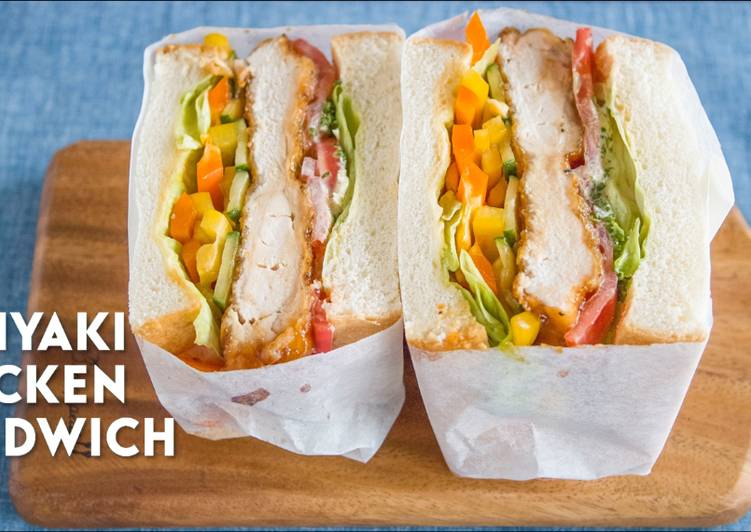 Simple Way to Make Any-night-of-the-week Teriyaki Chicken and Vegetable Sandwich★Recipe video★