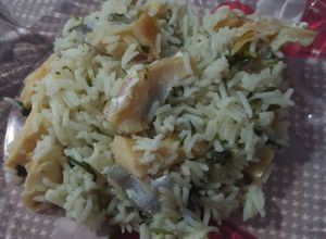 Foto de Arroz de Bacalhau e Coentros